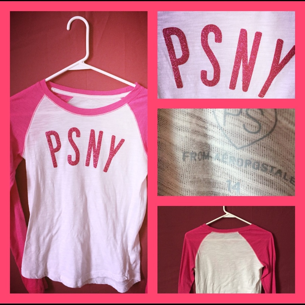 A psny dark pink and white long shirt 15$